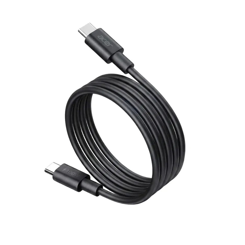 ACER Adapter 67W PD GaN charger,USB-C,USB-A,EU plug,Black