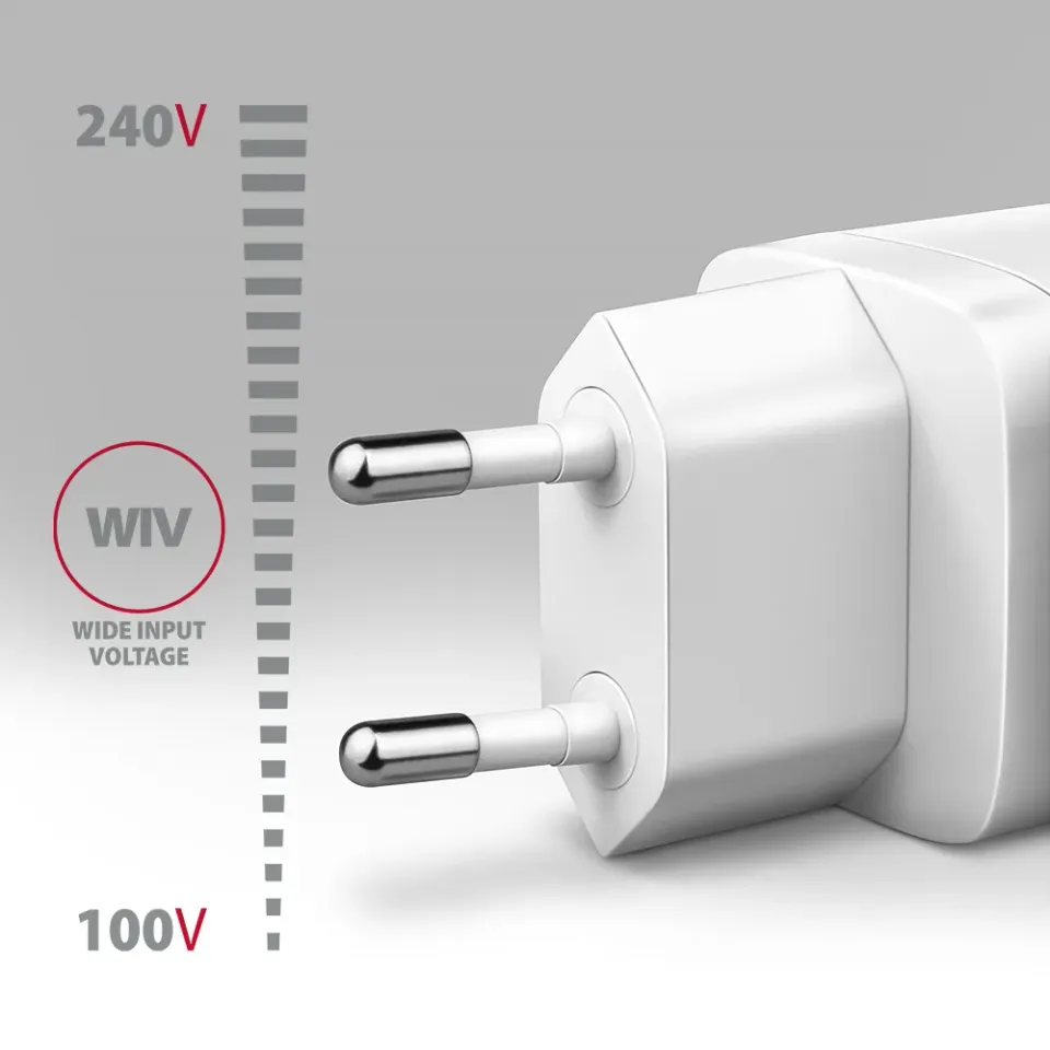 AXAGON ACU-PD30W, Sil nabíječka do sítě 30W, 1x port USB-C, PD3.0/PPS/QC4+/SFC/A
