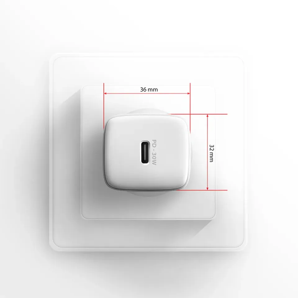 AXAGON ACU-PD30W, Sil nabíječka do sítě 30W, 1x port USB-C, PD3.0/PPS/QC4+/SFC/A