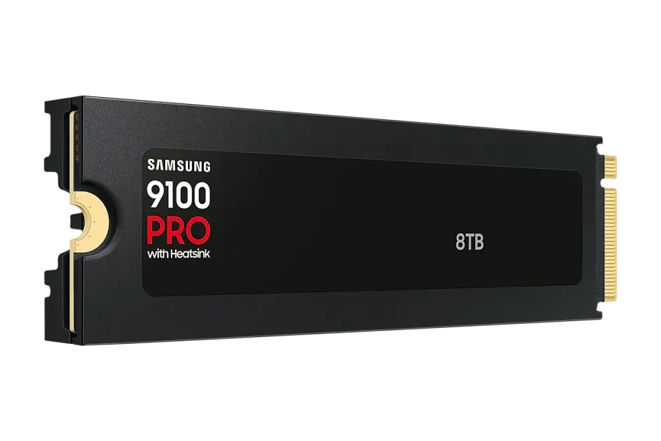 SAMSUNG 9100 PRO 8TB (s chladičem) PCIe 5.0 NVMe SSD M.2 PCIe 5.0 x4 NVMe 2.0 (čtení max. 14800MB/s, zápis max. 13400MB/s)