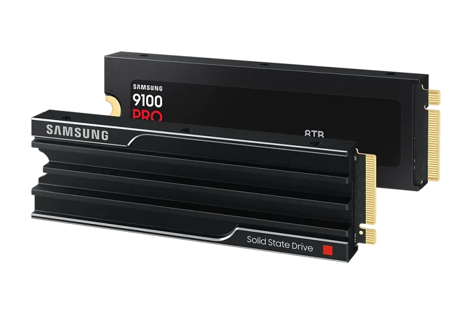 SAMSUNG 9100 PRO 8TB (s chladičem) PCIe 5.0 NVMe SSD M.2 PCIe 5.0 x4 NVMe 2.0 (čtení max. 14800MB/s, zápis max. 13400MB/s)