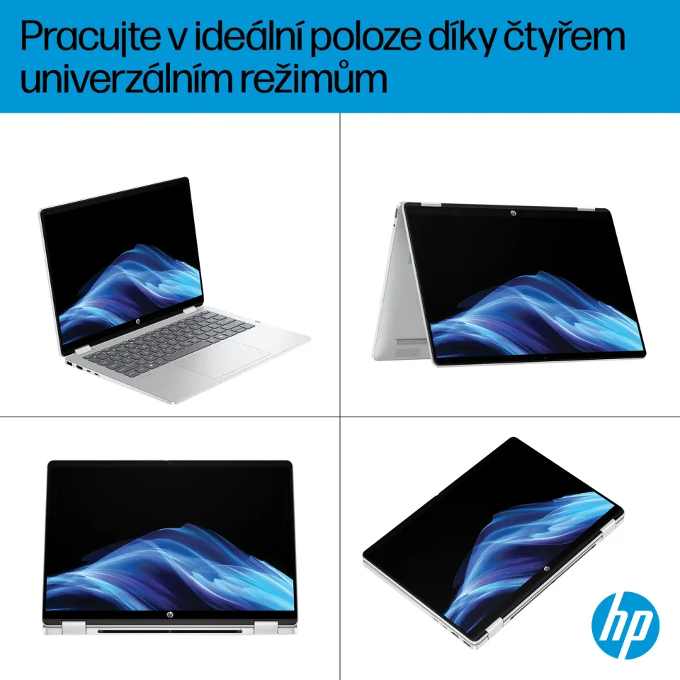 NTB HP OmniBook 5 Flip 14-fp0004nc, Core 7-150U, Touch/14" 2K OLED, 16GB LPDDR, 1TB, Win 11, 3m GamePass