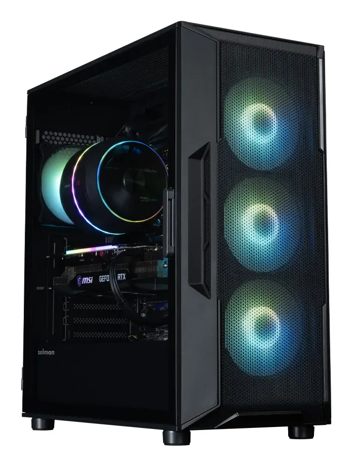 Zalman skříň i3 Neo ARGB V2 Black / ATX / 4x120mm ARGB Fan / 2xUSB 3.0 / černá