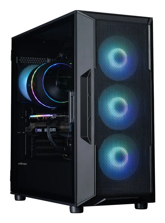 Zalman skříň i3 Neo ARGB V2 Black / ATX / 4x120mm ARGB Fan / 2xUSB 3.0 / černá