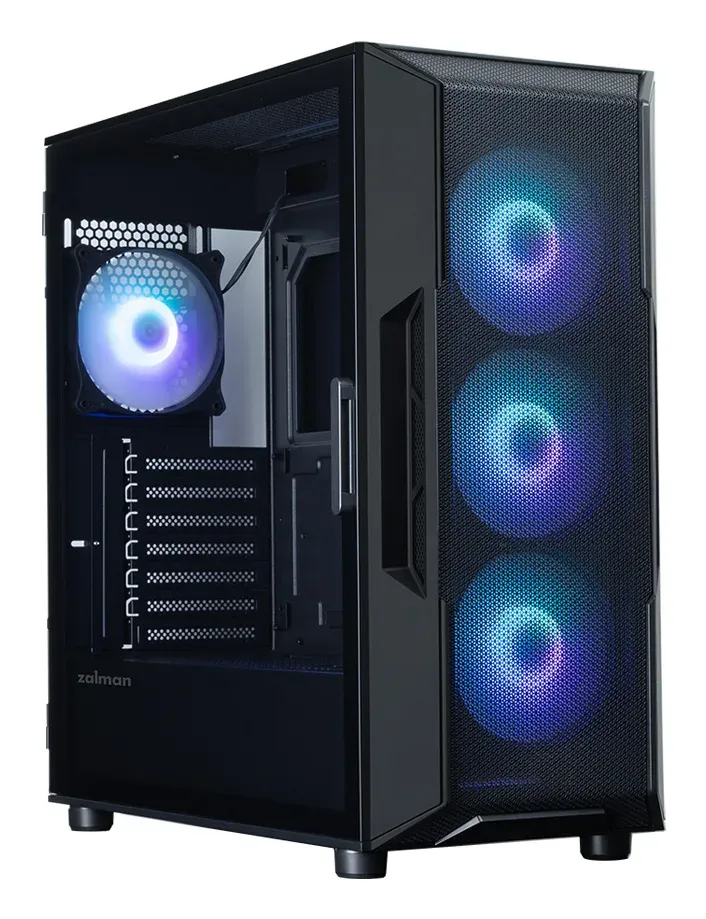 Zalman skříň i3 Neo ARGB V2 Black / ATX / 4x120mm ARGB Fan / 2xUSB 3.0 / černá