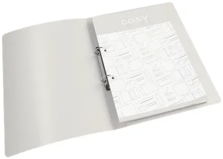 LEITZ Kroužkový pořadač Cosy PP 2RR, dvoukroužkový, klidná modrá