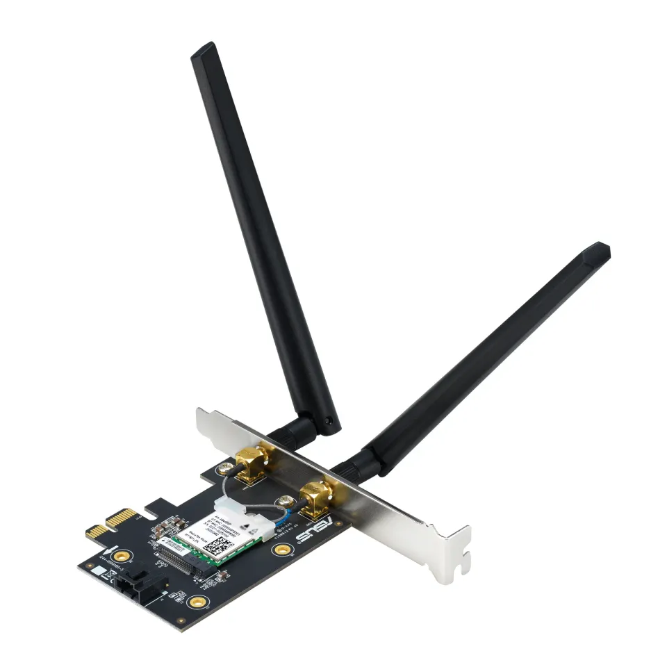 ASUS PCE-BE6500 WiFi 7 PCIe Adaptér, Bluetooth 5.4, PCIe 1x Slot, WPA3