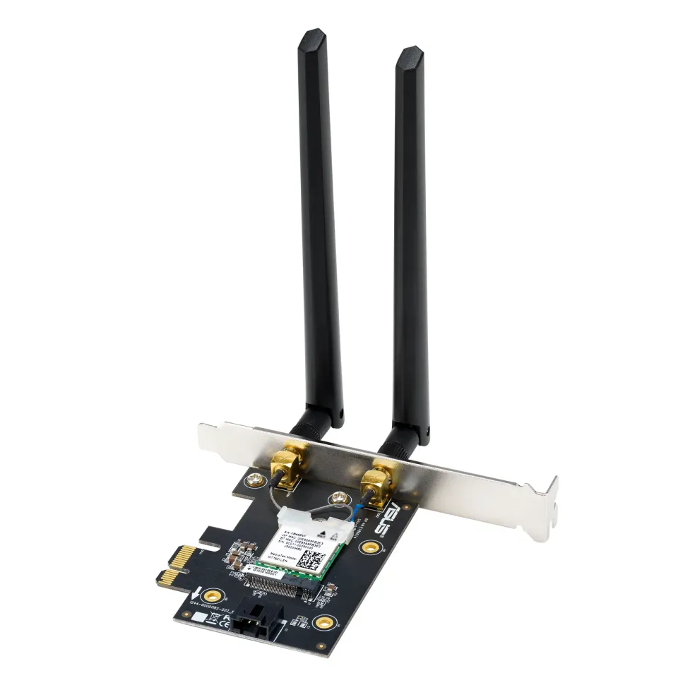 ASUS PCE-BE6500 WiFi 7 PCIe Adaptér, Bluetooth 5.4, PCIe 1x Slot, WPA3
