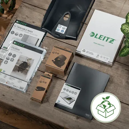 LEITZ Ekologická děrovačka NeXXt RECYCLE, 30 listů, černá