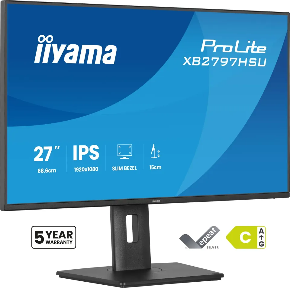 iiyama ProLite/XB2797HSU-B1/27"/IPS/FHD/120Hz/4ms/Černá/5R