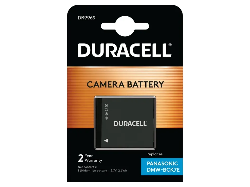 DURACELL Baterie - DR9969 pro Panasonic DMW-BCK7E, černá, 630 mAh, 3,6 V