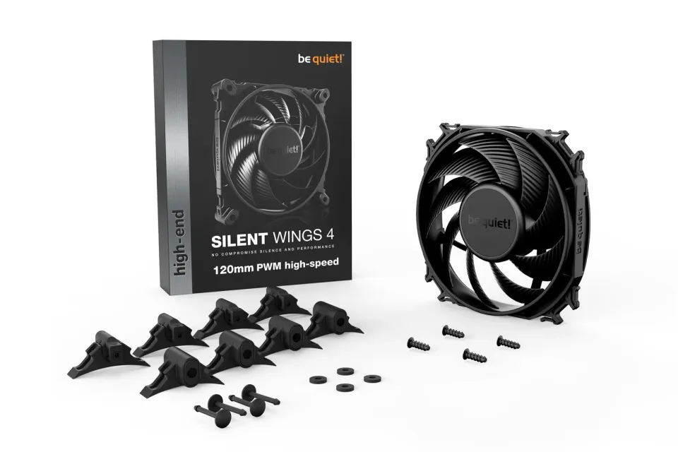 Be quiet! / ventilátor Silent Wings 4 high-speed / 120mm / PWM / 4-pin / 31,2dBA