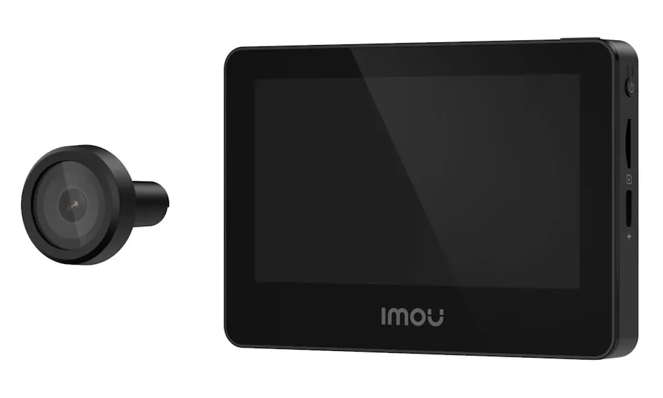 Imou chytré dveřní kukátko VD1/ Wi-Fi/ 5Mpix/ 4,3" display/ objektiv 2,3mm/ 8x digitál. zoom/ H.265/ černé
