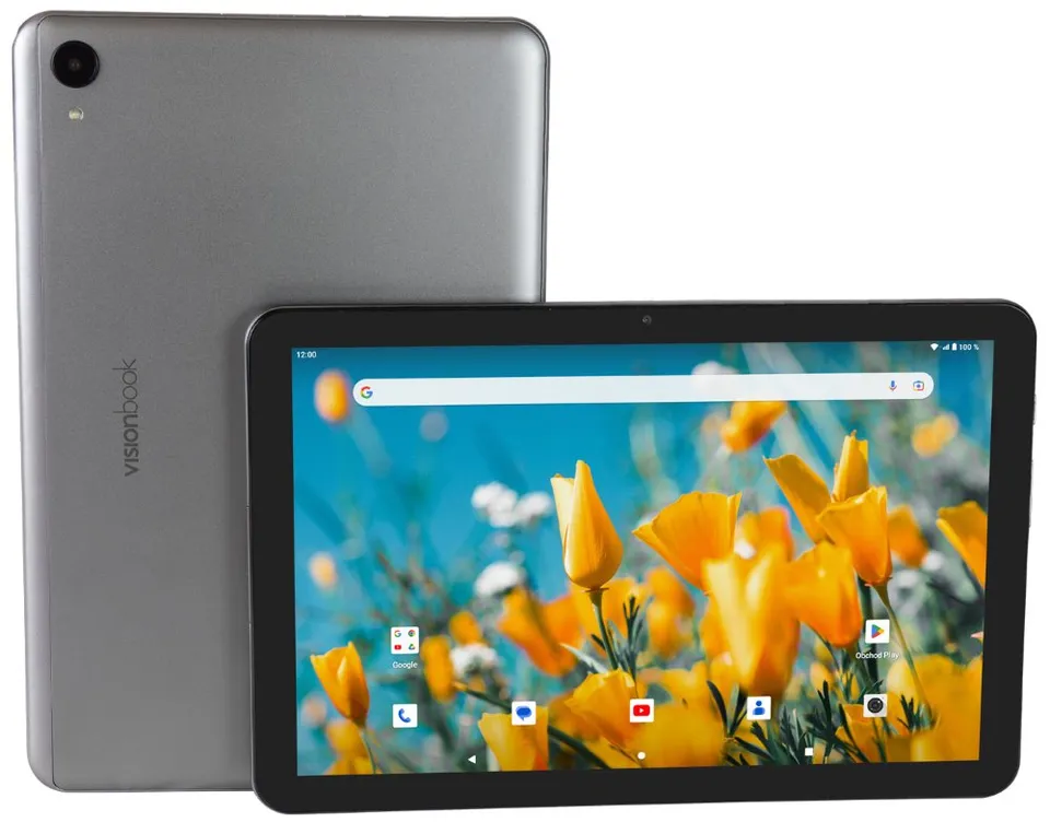 UMAX tablet PC VisionBook 10T LTE/ 10,1" IPS/ 1920x1200/ T610/ 4GB/ 64GB Flash/ USB-C/ SD/ micro SIM/ Android 12/ šedý
