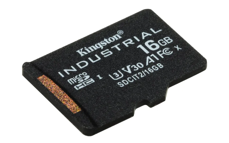 KINGSTON 16GB microSDHC Industrial C10 A1 pSLC Card + SD Adapter