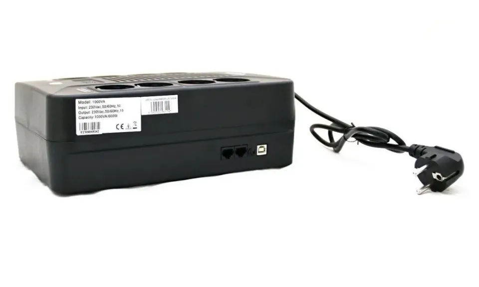 EUROCASE UPS EA200PLUS 1000VA-EVO line interactive (8x zásuvka)