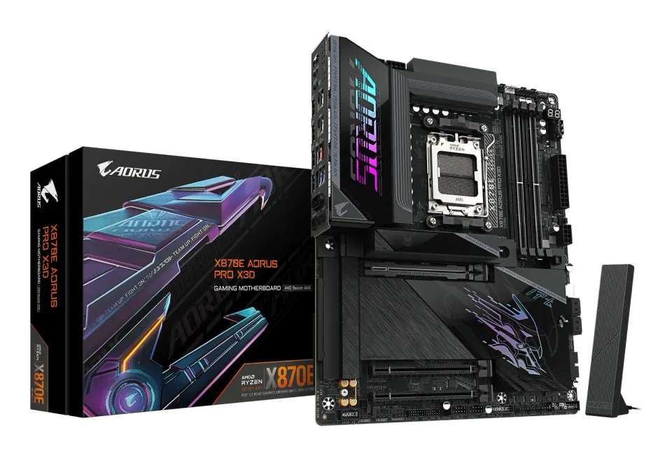 GIGABYTE MB Sc AM5 X870E A PRO X, AMD X870E, 4xDDR5, 2xUSB-C, 2xHDMI, Wifi, ATX