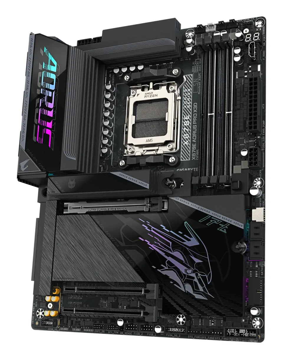 GIGABYTE MB Sc AM5 X870E A PRO X, AMD X870E, 4xDDR5, 2xUSB-C, 2xHDMI, Wifi, ATX