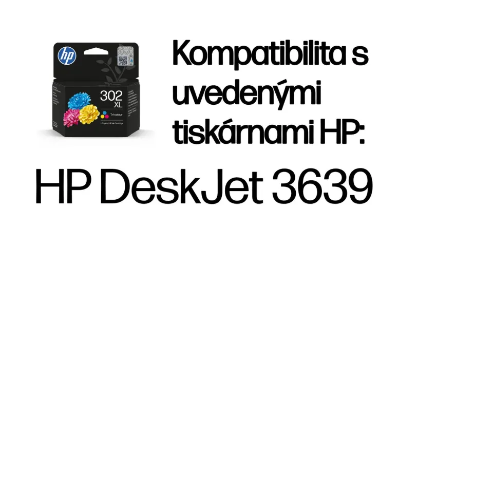 HP F6U67AE originální barevná náplň č.302XL barevní velká cca 300 stran (HP DeskJet 2130, 3639)