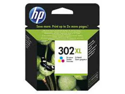 HP F6U67AE originální barevná náplň č.302XL barevní velká cca 300 stran (HP DeskJet 2130, 3639)
