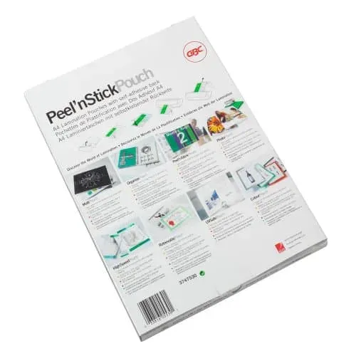 GBC Samolepicí laminovací kapsy Peel'nStick A4 white 100pcs