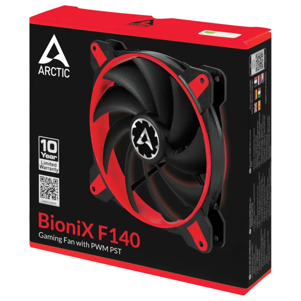 ARCTIC BioniX F140 (Red) – 140mm eSport fan