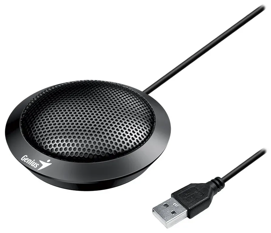 GENIUS konferenční mikrofon MIC-100U/ USB/ všesměrový/ černý
