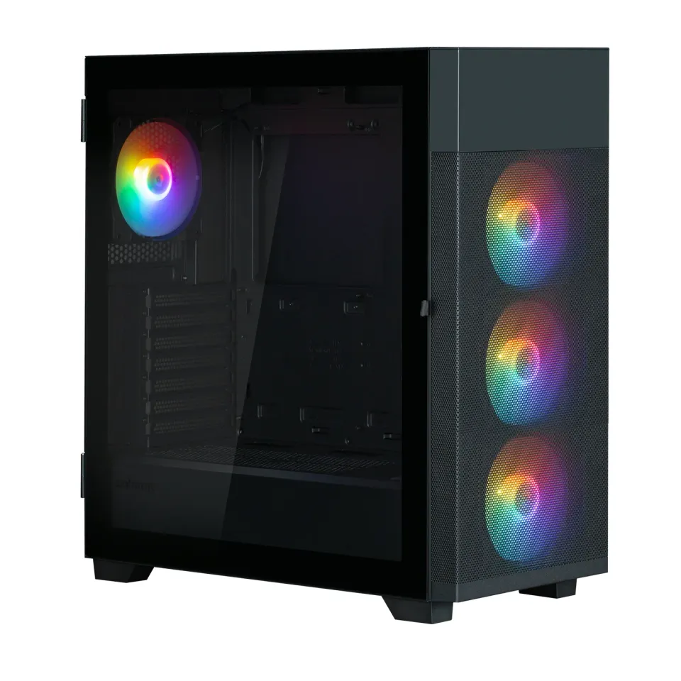 Zalman skříň S5 Neo Black / ATX / 4x 120mm RGB Fan / USB 3.0 / USB 2.0 / černá