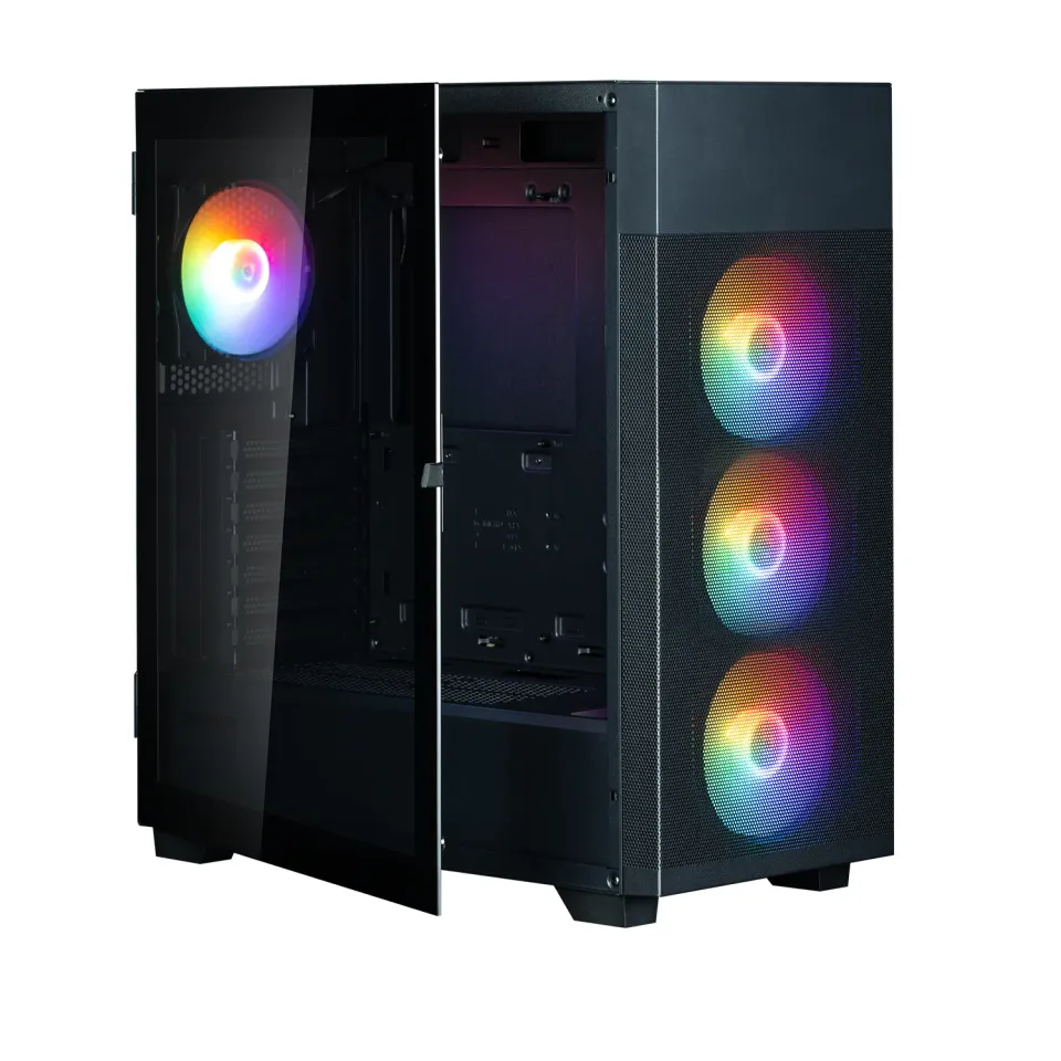 Zalman skříň S5 Neo Black / ATX / 4x 120mm RGB Fan / USB 3.0 / USB 2.0 / černá