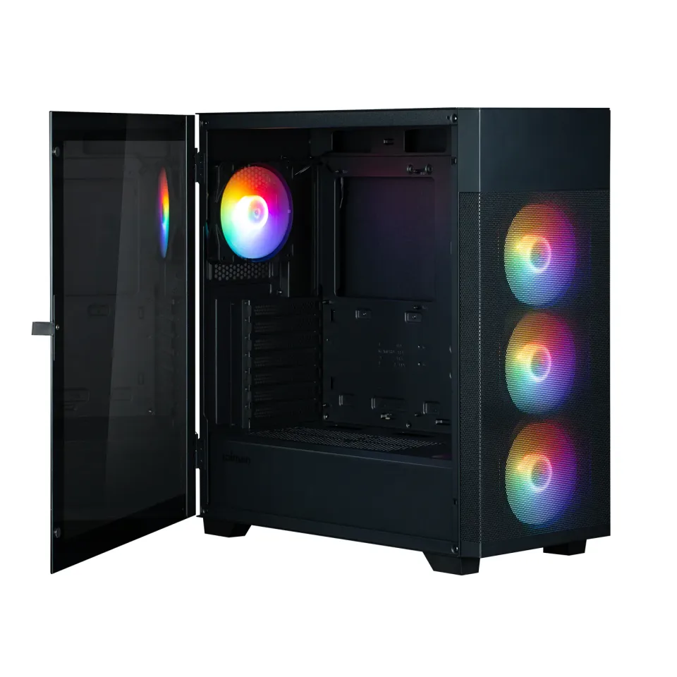 Zalman skříň S5 Neo Black / ATX / 4x 120mm RGB Fan / USB 3.0 / USB 2.0 / černá