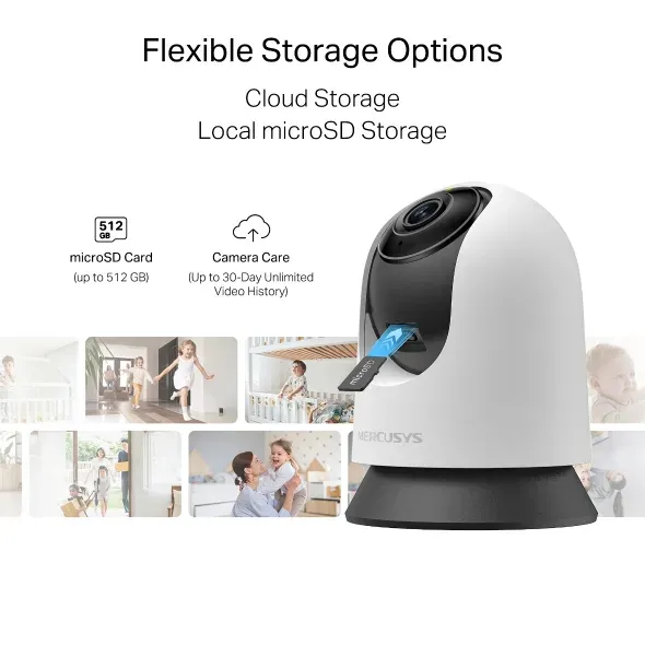 TP-Link Mercusys MC230 Pan/Tilt AI Domácí bezpečnostní Wi-Fi kamera