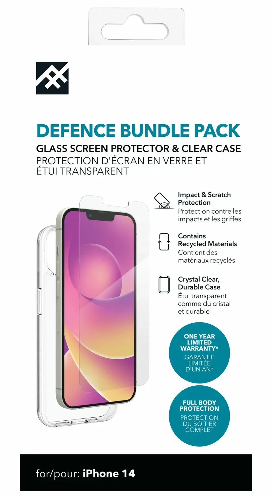 ZAGG Defence Ochrané sklo iPhone 14 Bundle