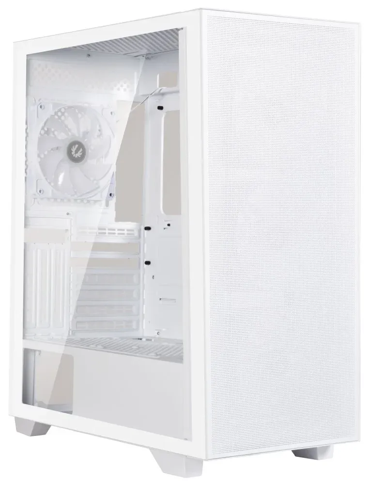 BitFenix skříň Flow FRGB/ ATX / 4x120mm FRGB fan / 2xUSB 3.0 / tvrzené sklo / bílá