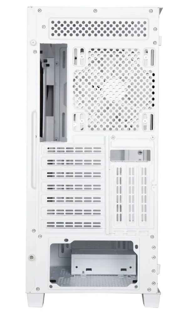 BitFenix skříň Flow FRGB/ ATX / 4x120mm FRGB fan / 2xUSB 3.0 / tvrzené sklo / bílá