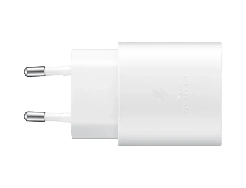 Samsung cestovní nabíječka EP-TA800XWE, Quickcharge 25W, kabel USB-C, bílá
