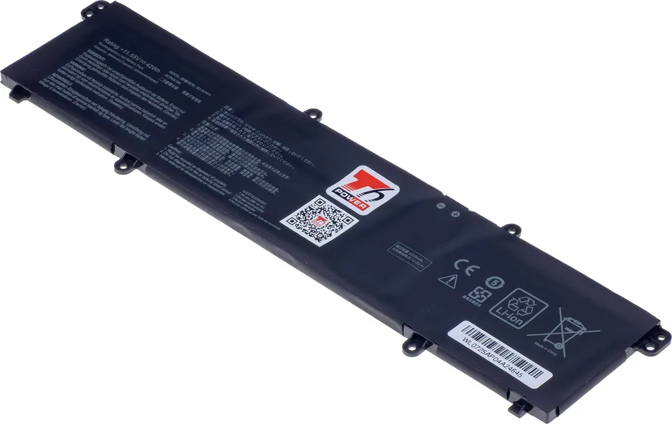 Baterie T6 Power pro Asus ExpertBook B1400, B1500, BR1100, 3640mAh, 42Wh, 3cell, Li-pol
