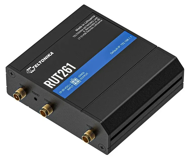 Teltonika RUT261 průmyslový router 1x LAN, 1x WAN, 1x SIM, LTE, Wi-Fi 4