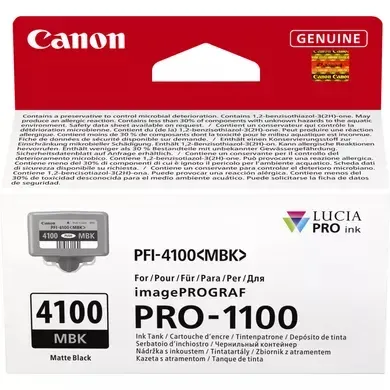 Canon cartridge INK PFI-4100 MBK Matte Black Ink Tank