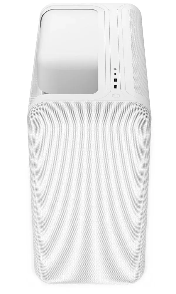 HYTE skříň X50 Snow White / prosklená zaoblená bočnice / bez zdroje / 1x USB-C / 2x USB-A