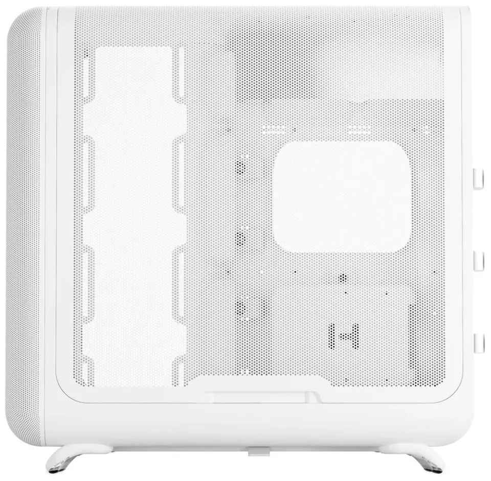HYTE skříň X50 Snow White / prosklená zaoblená bočnice / bez zdroje / 1x USB-C / 2x USB-A