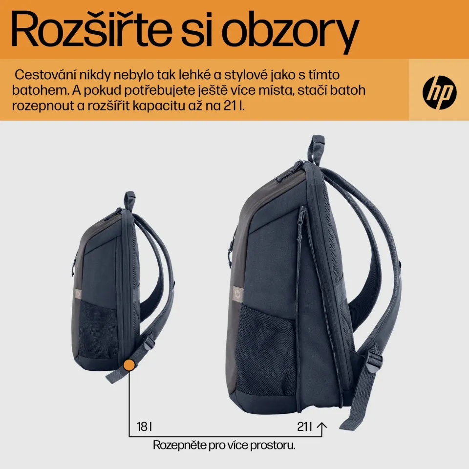HP Travel 18L 15.6 Laptop BPk/Grey
