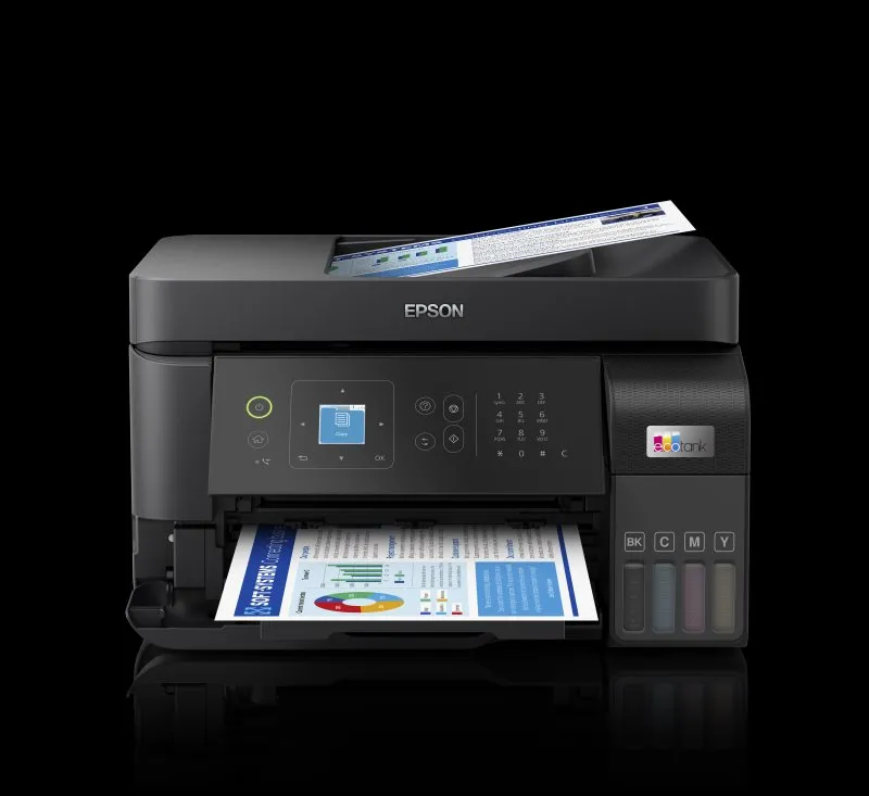 Epson EcoTank L5590 – A4-Tintentank-Multifunktionsdrucker 4-in-1 mit Fax, Vorlageneinzug, Farbdisplay, WLAN und Ethernet