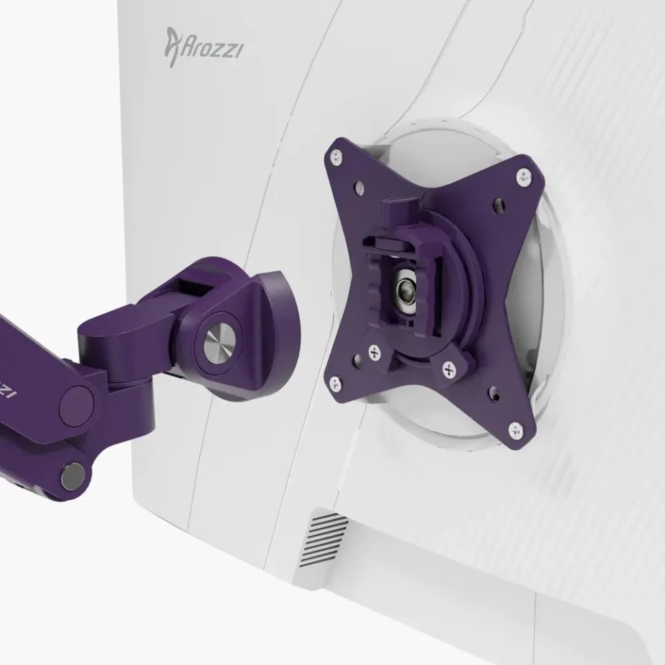 AROZZI ALZARE NEO Purple/ stolní držák pro monitory/ plynový píst/ kovový/ fialový