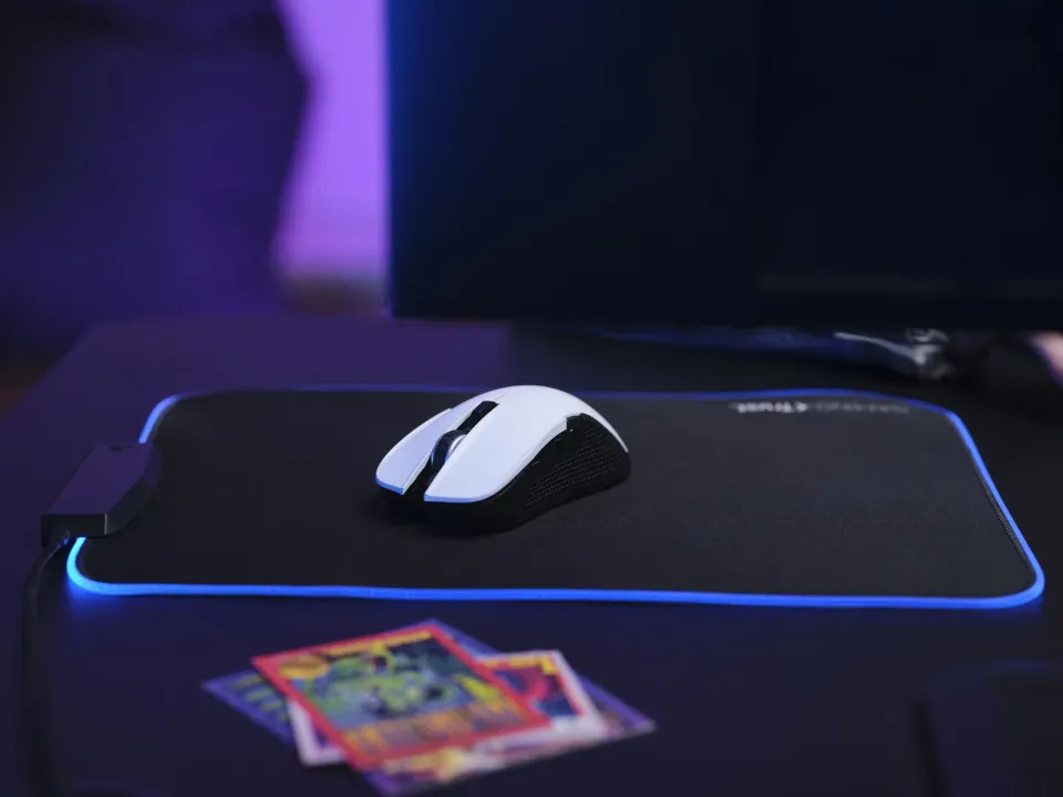 TRUST myš GXT 923W YBAR Gaming Wireless Mouse, optická, USB, bílá