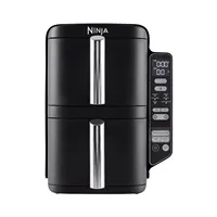 Ninja SL300EU Double Stack horkovzdušná fritéza, 7,6l, černá, 6 funkcí, stohovatelné zásuvky, nepřilnavé