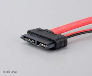 AKASA kabel SATA kombinovany kabel pro připojení slim DVD a BR mechanik, 40cm