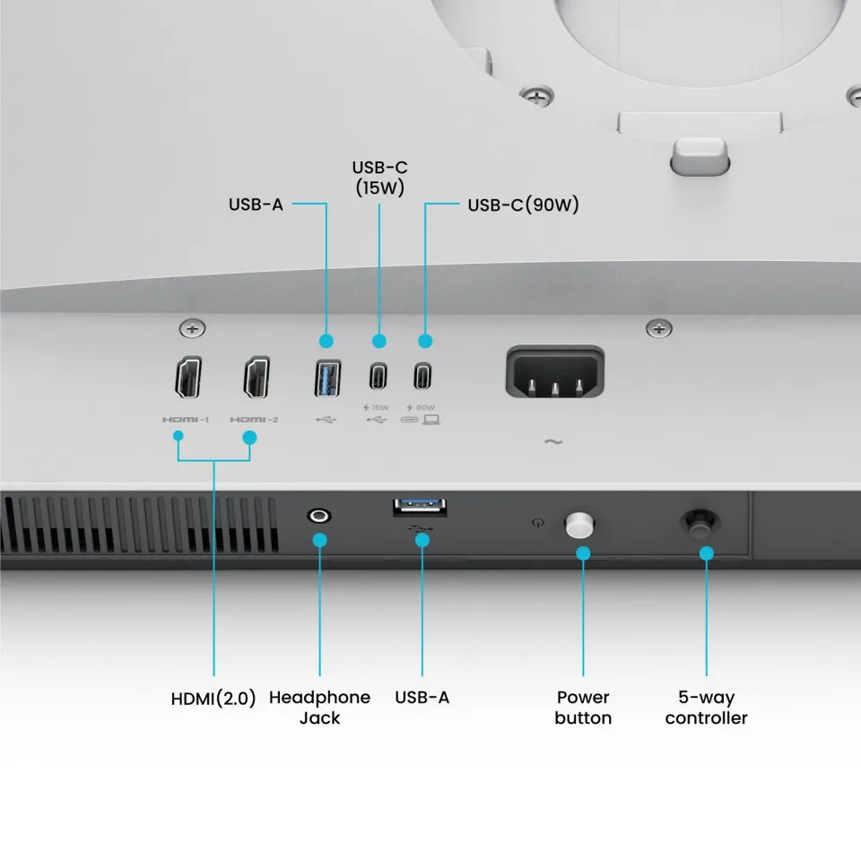 BenQ LCD MA270U 27" IPS/3840x2560/2xHDMI/2xUSB-C/USB 3.2/Pivot/bílá - monitor p