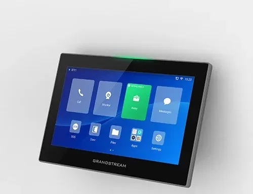 Grandstream GSC3575 SIP interkom a řídicí stanice, 7" dotyk.obrazovka, Wi-Fi 6, BT, 6 SIP účtů,černý