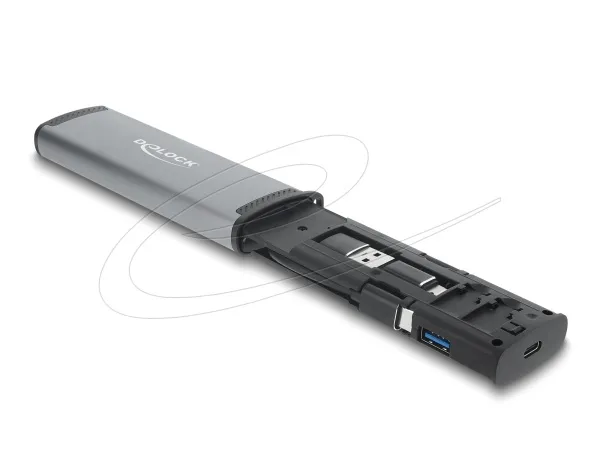 Delock USB 5 Gbps čtečka karet se sloty na karty SD a Micro SD a přihrádkami k u