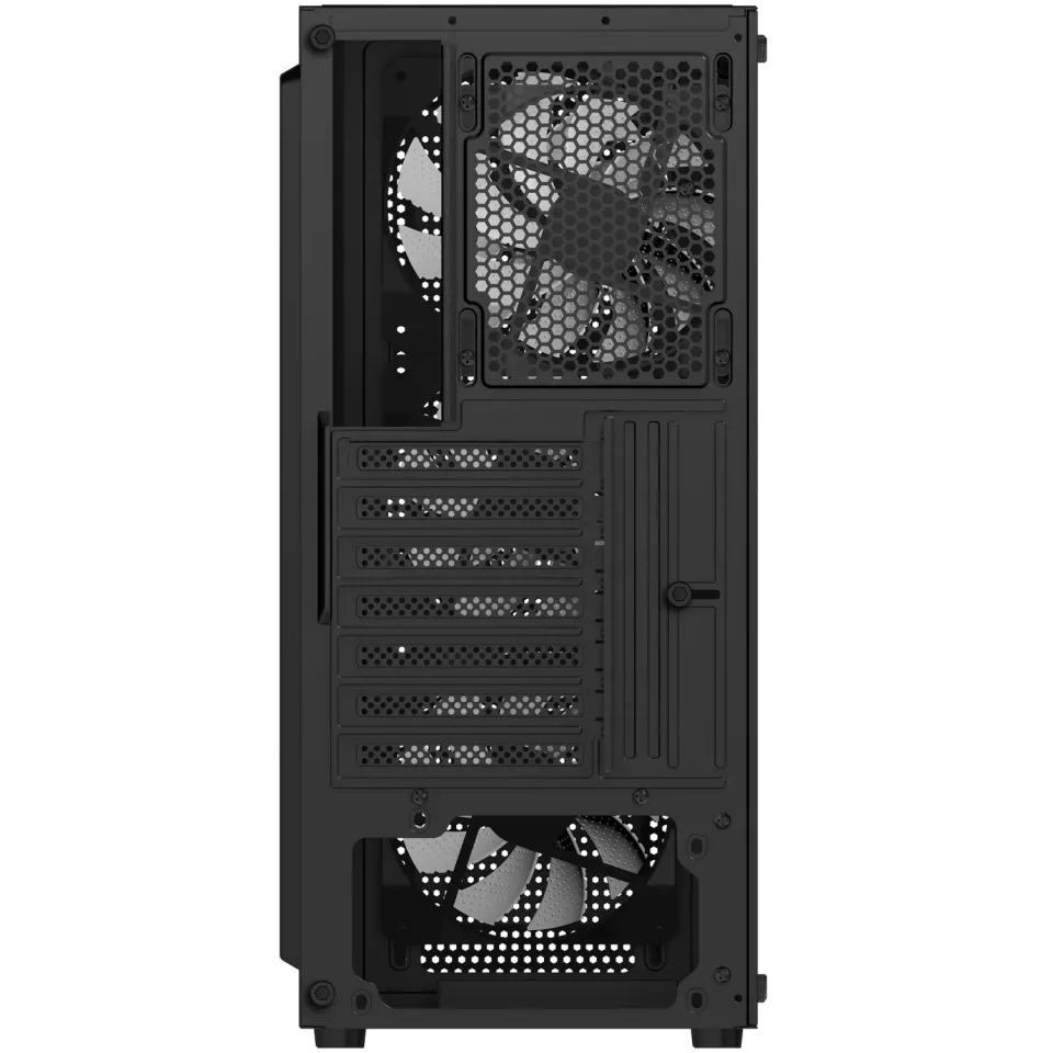 EVOLVEO Xenon, skříň ATX, 4x ARGB ventilátor 120mm, přední panel airflow mesh, č